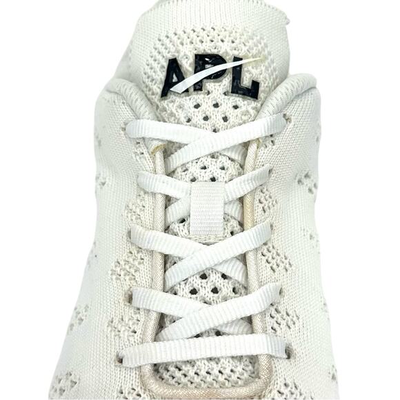 APL Techloom Pro Women Running Shoes Size 8.5 White Knit Breathable Laced Comfy - Picture 9 of 15